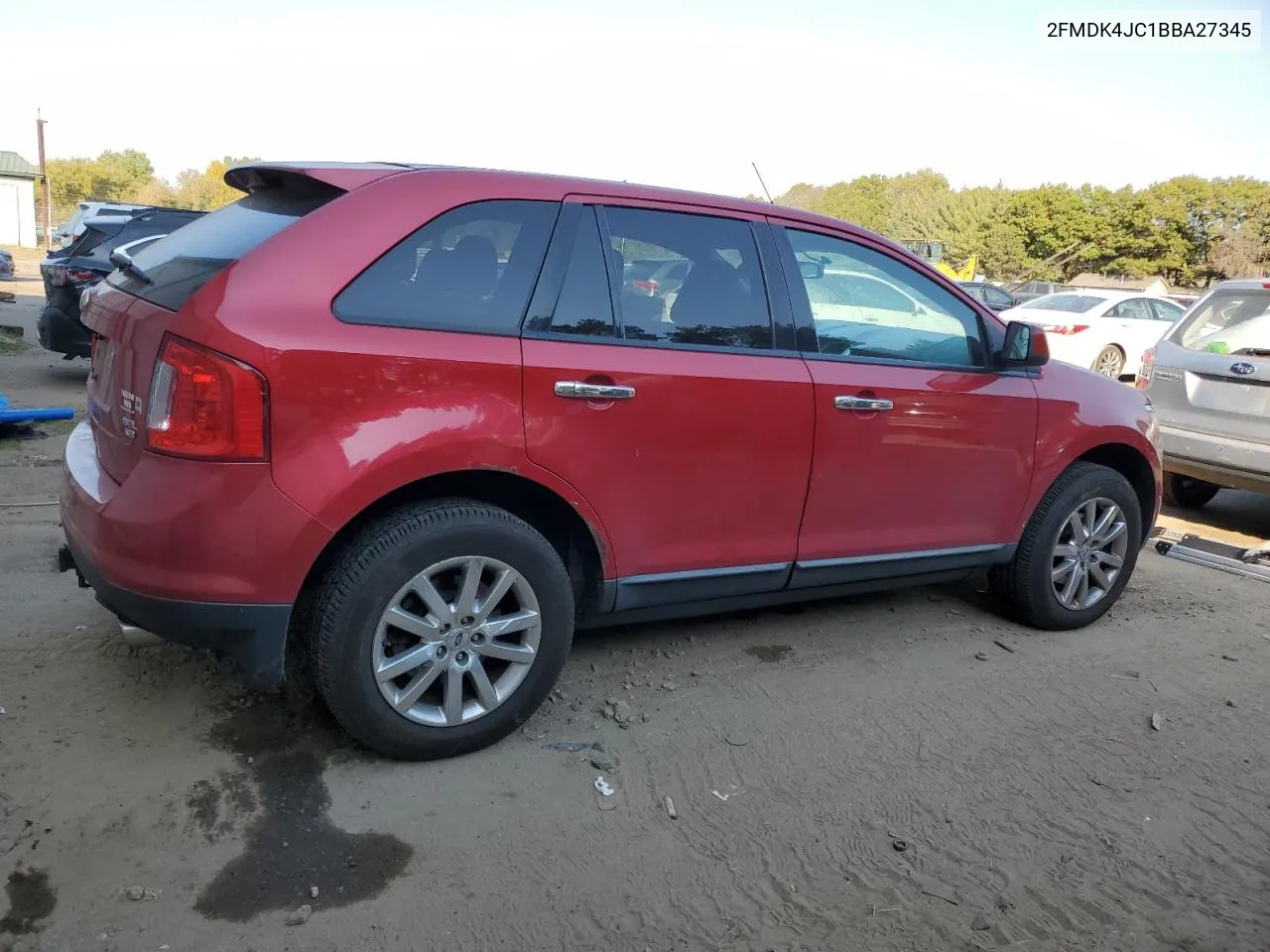 2011 Ford Edge Sel VIN: 2FMDK4JC1BBA27345 Lot: 75475624