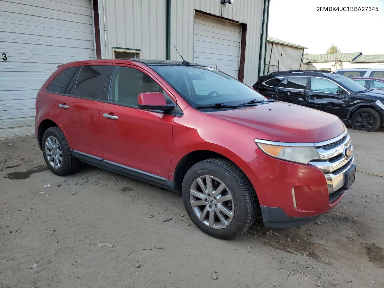 2011 Ford Edge Sel VIN: 2FMDK4JC1BBA27345 Lot: 75475624