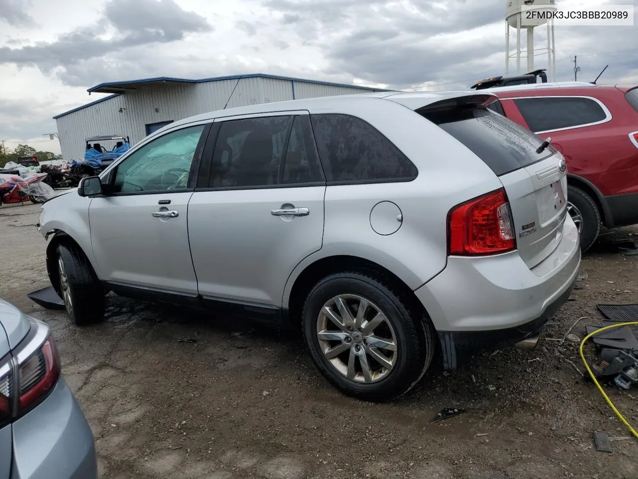 2011 Ford Edge Sel VIN: 2FMDK3JC3BBB20989 Lot: 75610484