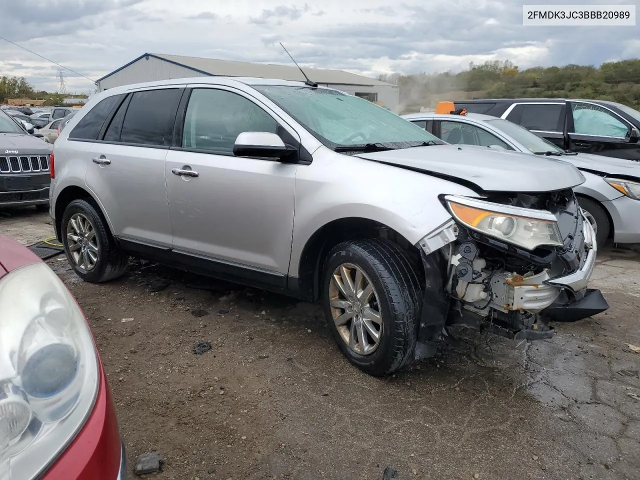 2011 Ford Edge Sel VIN: 2FMDK3JC3BBB20989 Lot: 75610484