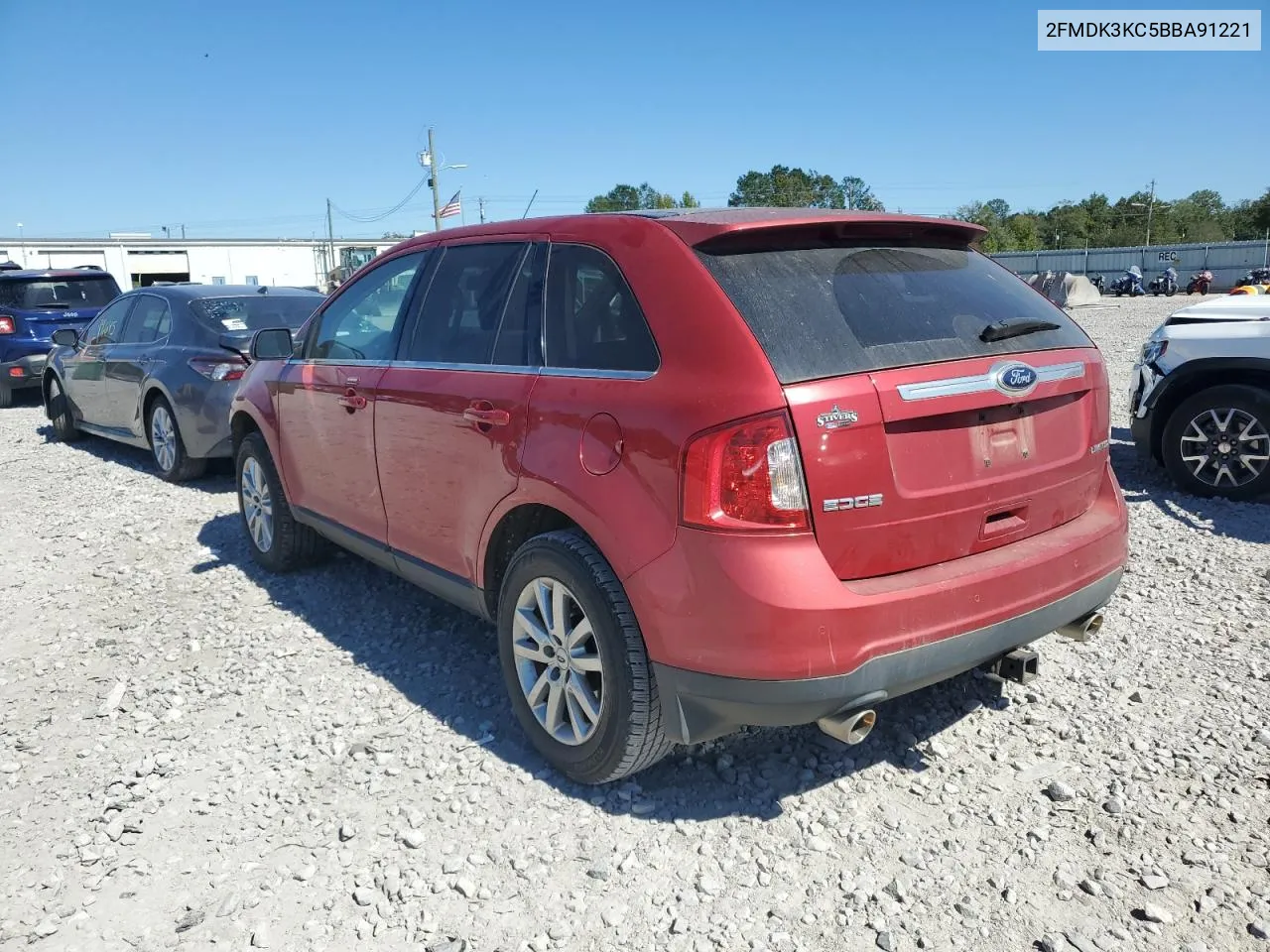 2011 Ford Edge Limited VIN: 2FMDK3KC5BBA91221 Lot: 75736334