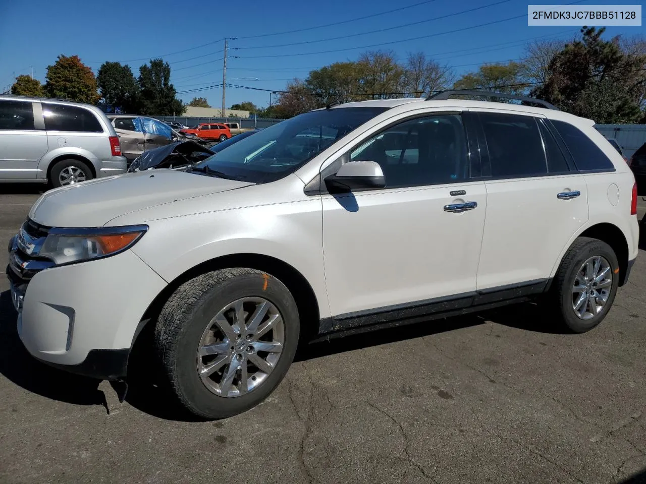 2011 Ford Edge Sel VIN: 2FMDK3JC7BBB51128 Lot: 76354524