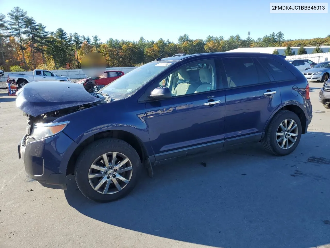 2011 Ford Edge Sel VIN: 2FMDK4JC1BBB46013 Lot: 76771204