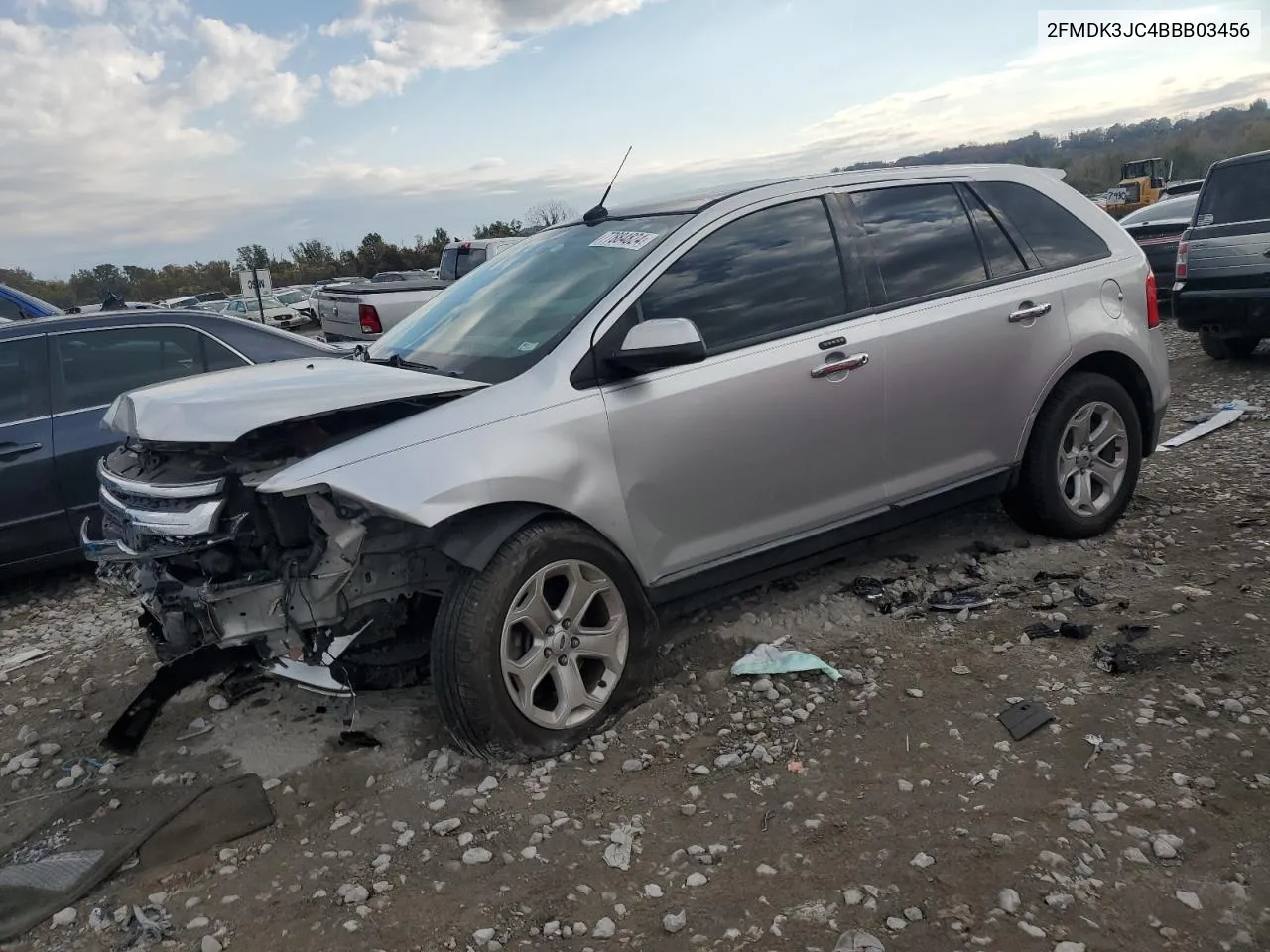 2011 Ford Edge Sel VIN: 2FMDK3JC4BBB03456 Lot: 77884824