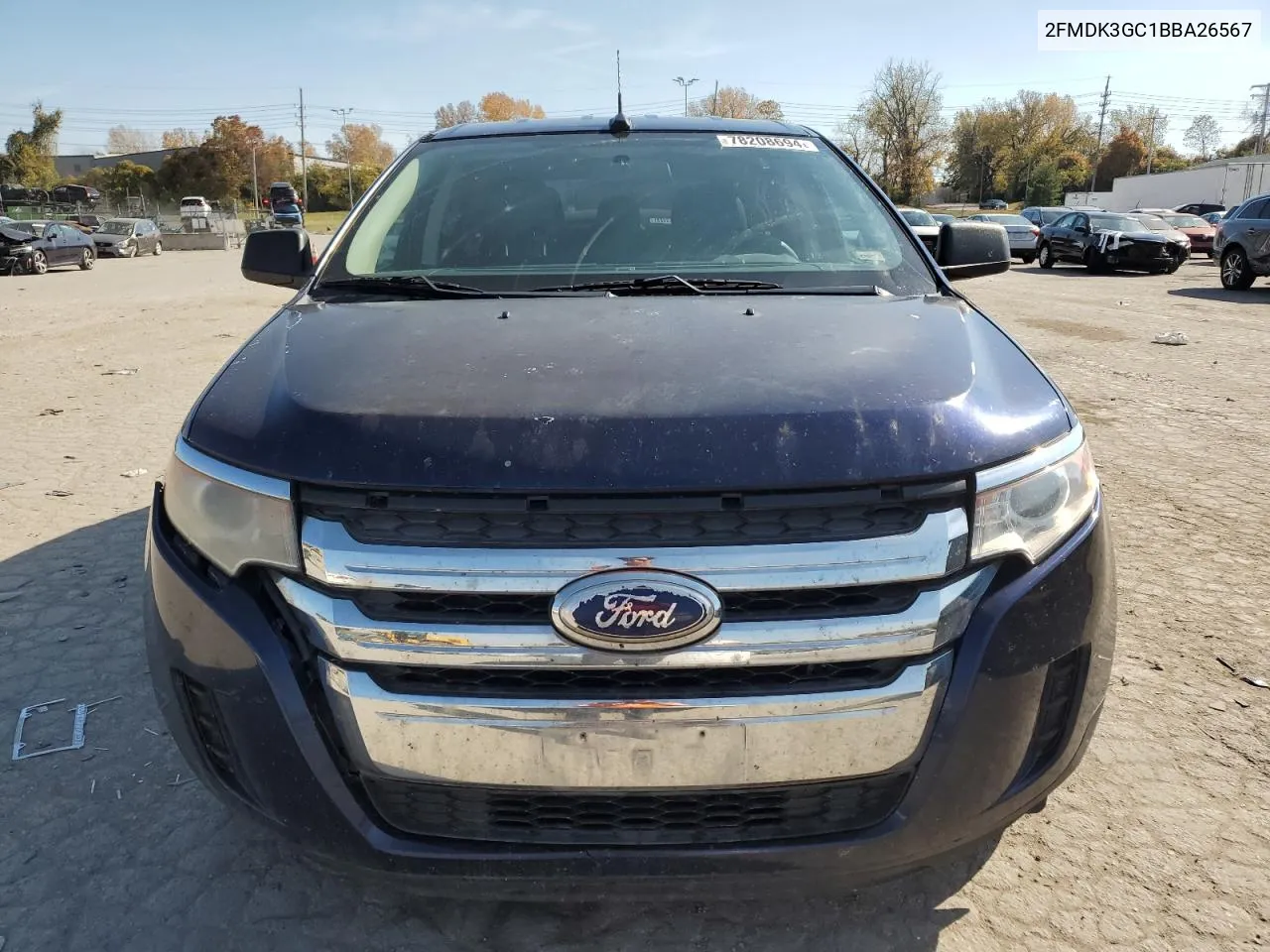 2011 Ford Edge Se VIN: 2FMDK3GC1BBA26567 Lot: 78208694