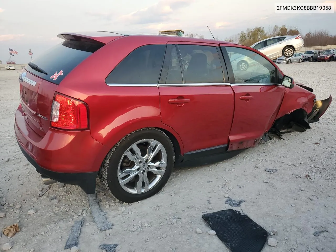 2011 Ford Edge Limited VIN: 2FMDK3KC8BBB19058 Lot: 78394564