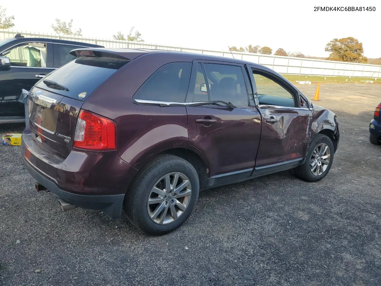 2011 Ford Edge Limited VIN: 2FMDK4KC6BBA81450 Lot: 78461274