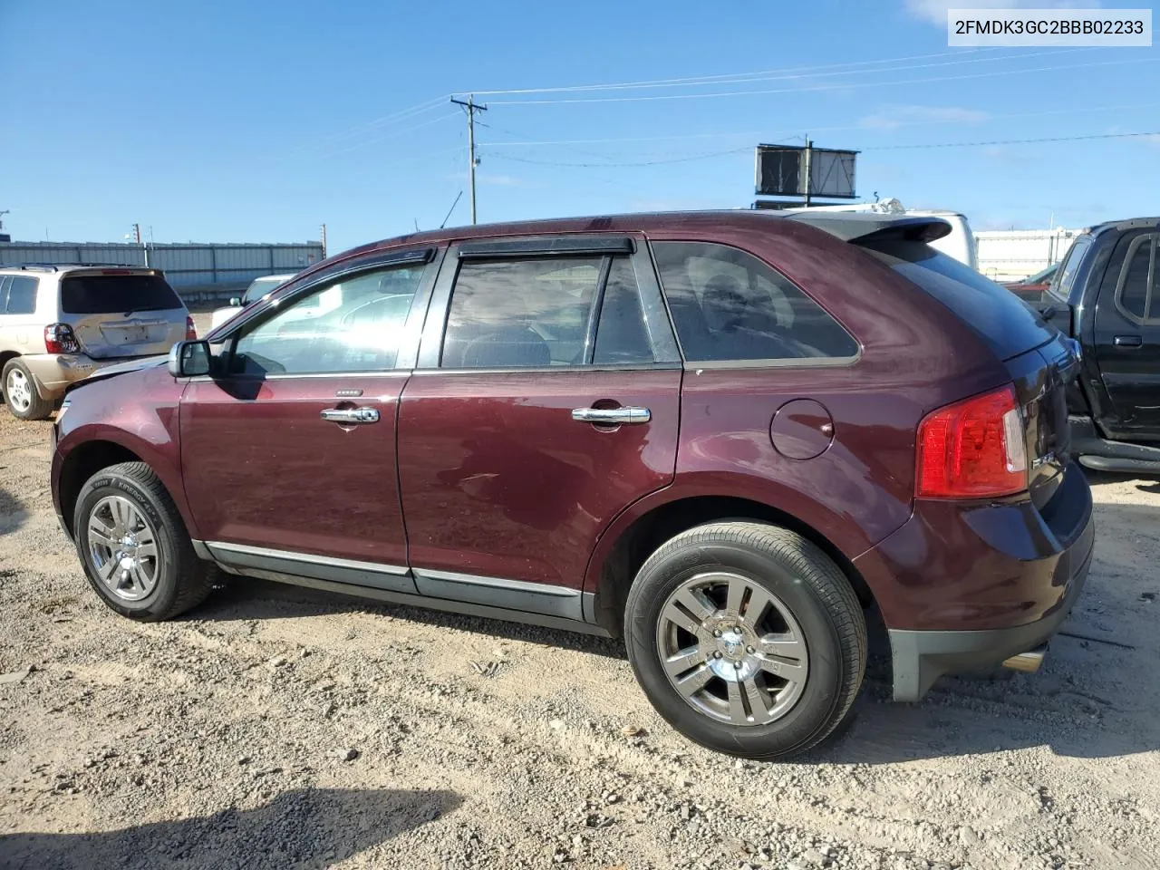 2011 Ford Edge Se VIN: 2FMDK3GC2BBB02233 Lot: 78593444