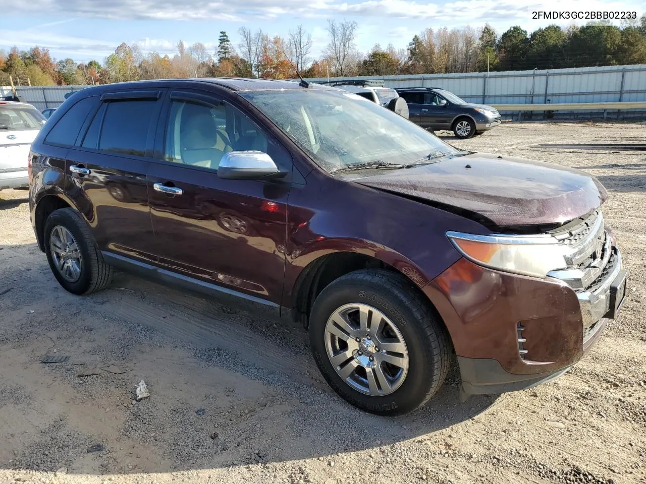 2011 Ford Edge Se VIN: 2FMDK3GC2BBB02233 Lot: 78593444