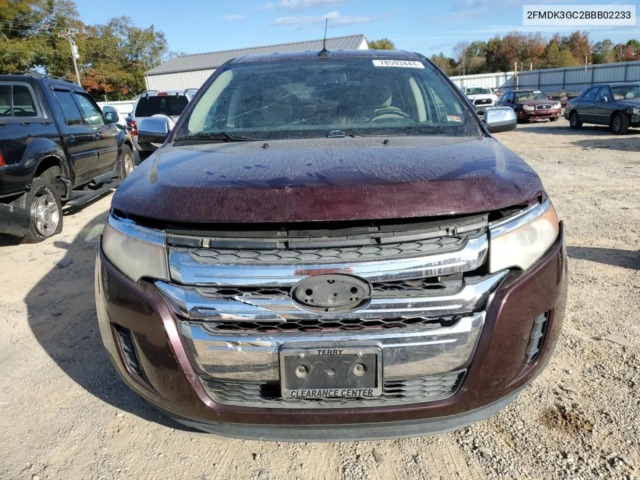 2011 Ford Edge Se VIN: 2FMDK3GC2BBB02233 Lot: 78593444