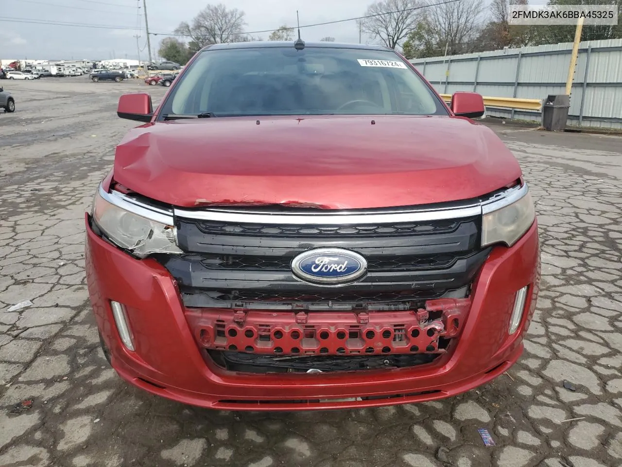 2011 Ford Edge Sport VIN: 2FMDK3AK6BBA45325 Lot: 79316724