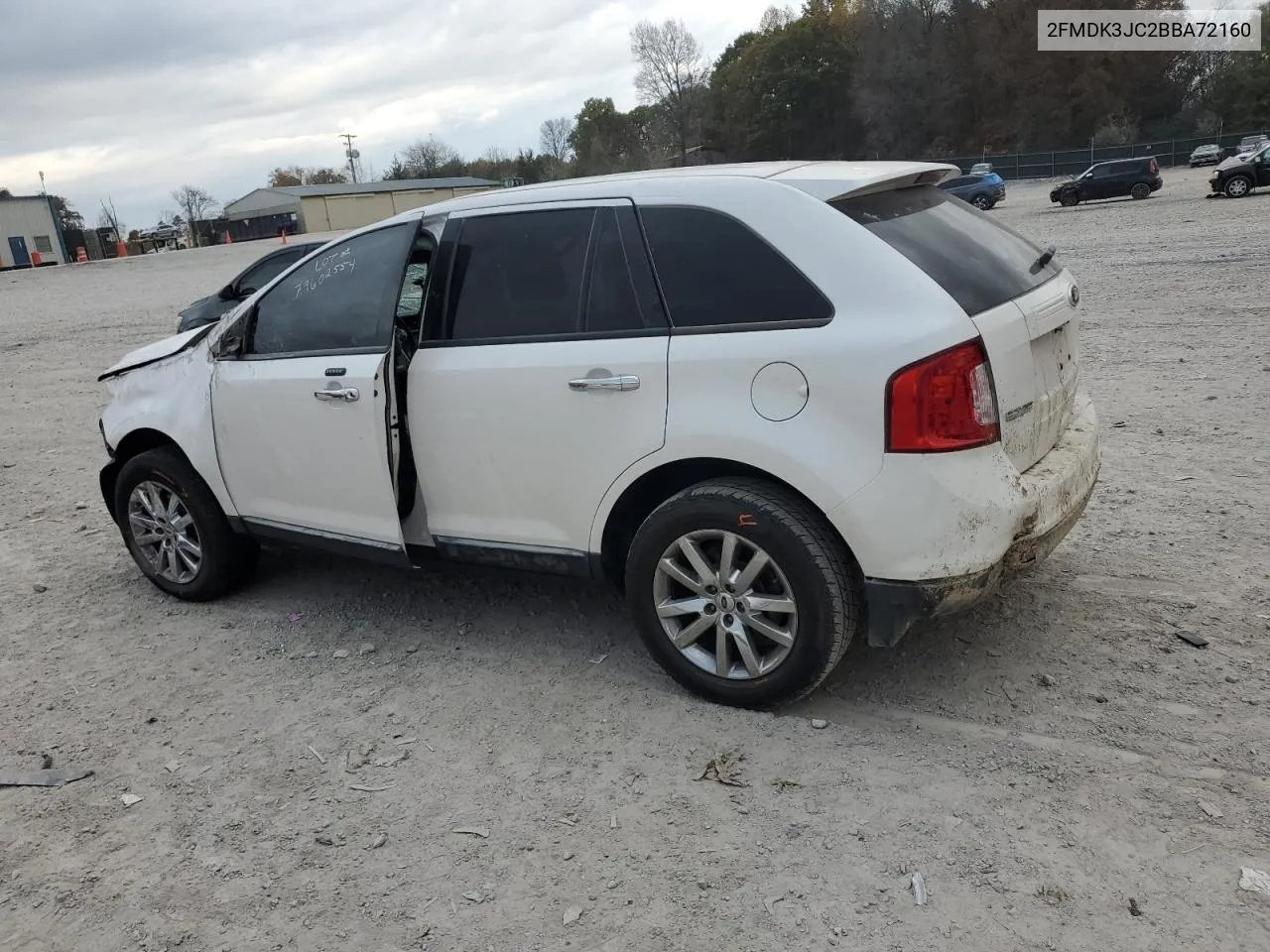 2011 Ford Edge Sel VIN: 2FMDK3JC2BBA72160 Lot: 79602554