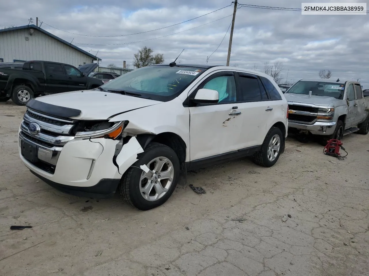 2011 Ford Edge Sel VIN: 2FMDK4JC3BBA38959 Lot: 80334924