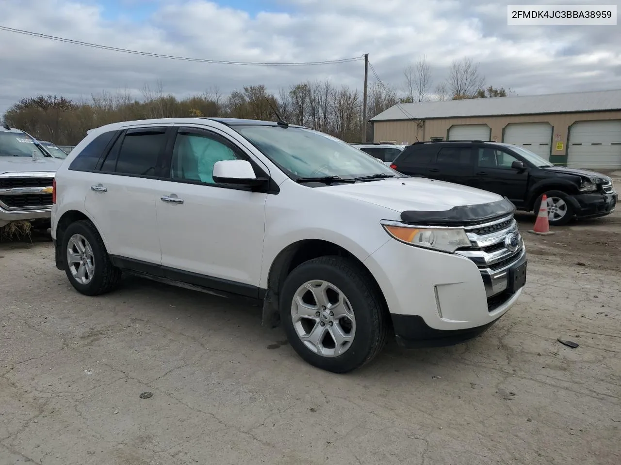 2011 Ford Edge Sel VIN: 2FMDK4JC3BBA38959 Lot: 80334924