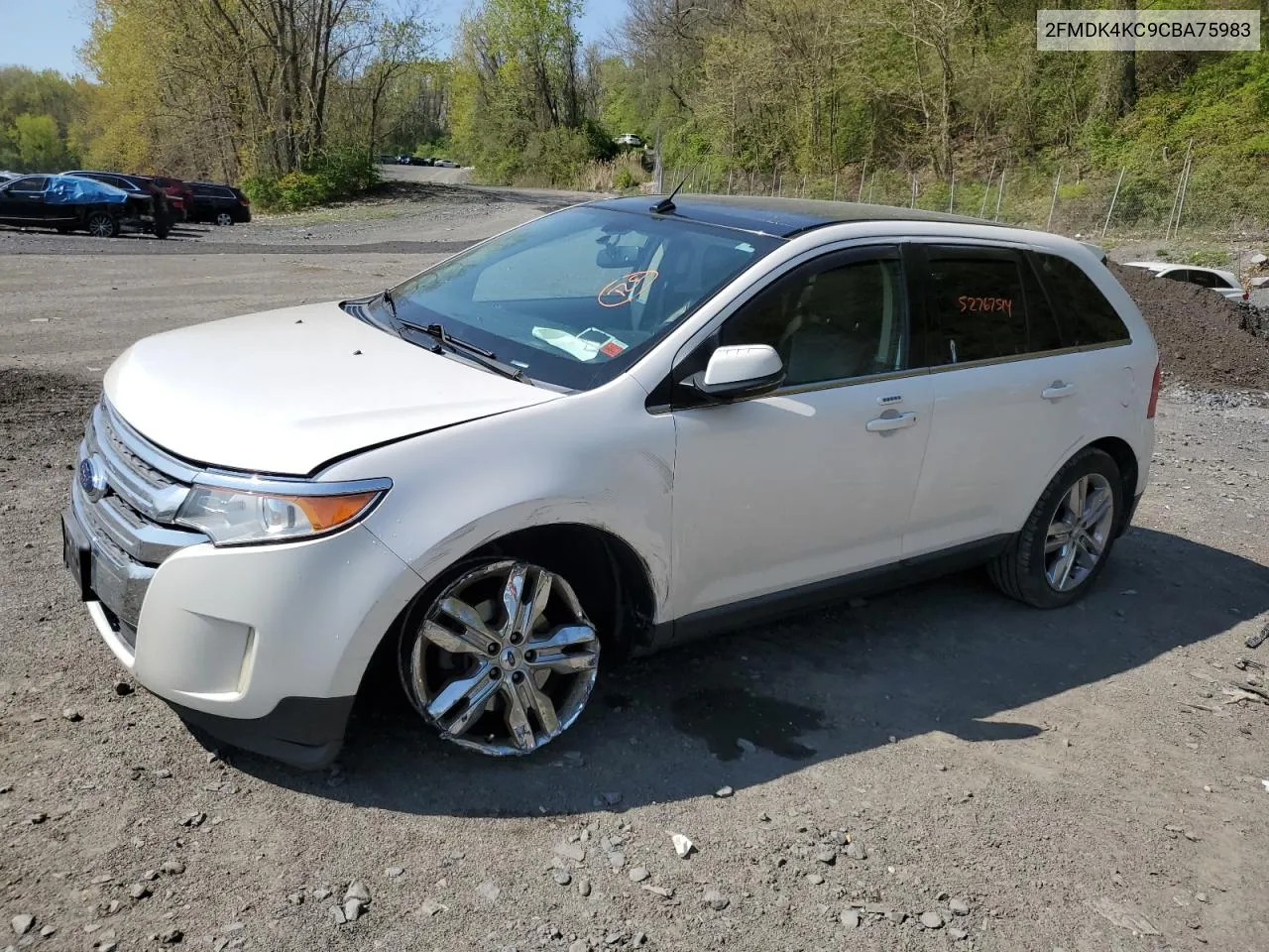 2012 Ford Edge Limited VIN: 2FMDK4KC9CBA75983 Lot: 52767514