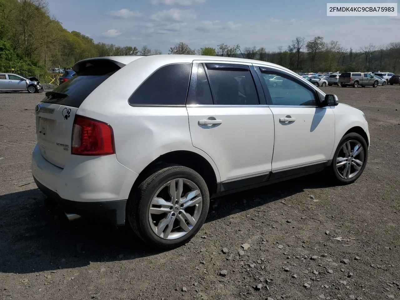 2012 Ford Edge Limited VIN: 2FMDK4KC9CBA75983 Lot: 52767514