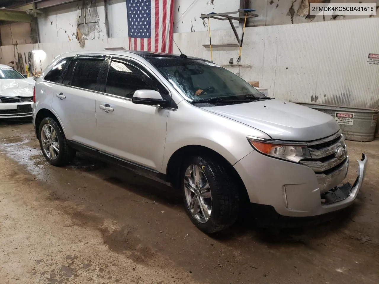 2012 Ford Edge Limited VIN: 2FMDK4KC5CBA81618 Lot: 61332464