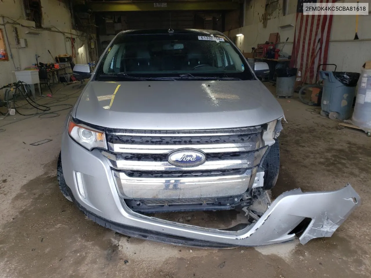 2012 Ford Edge Limited VIN: 2FMDK4KC5CBA81618 Lot: 61332464