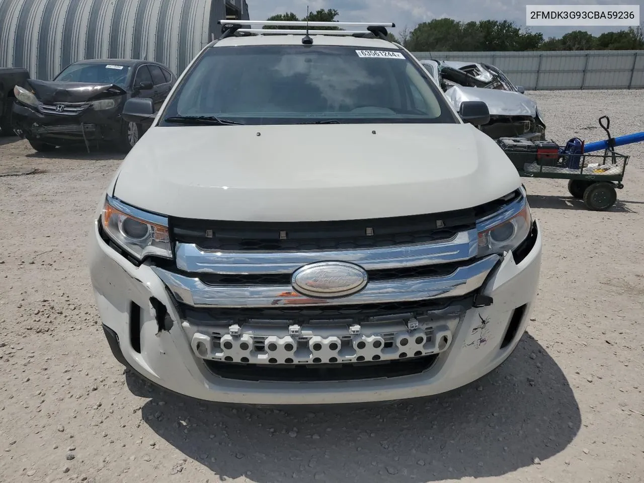 2012 Ford Edge Se VIN: 2FMDK3G93CBA59236 Lot: 63561244