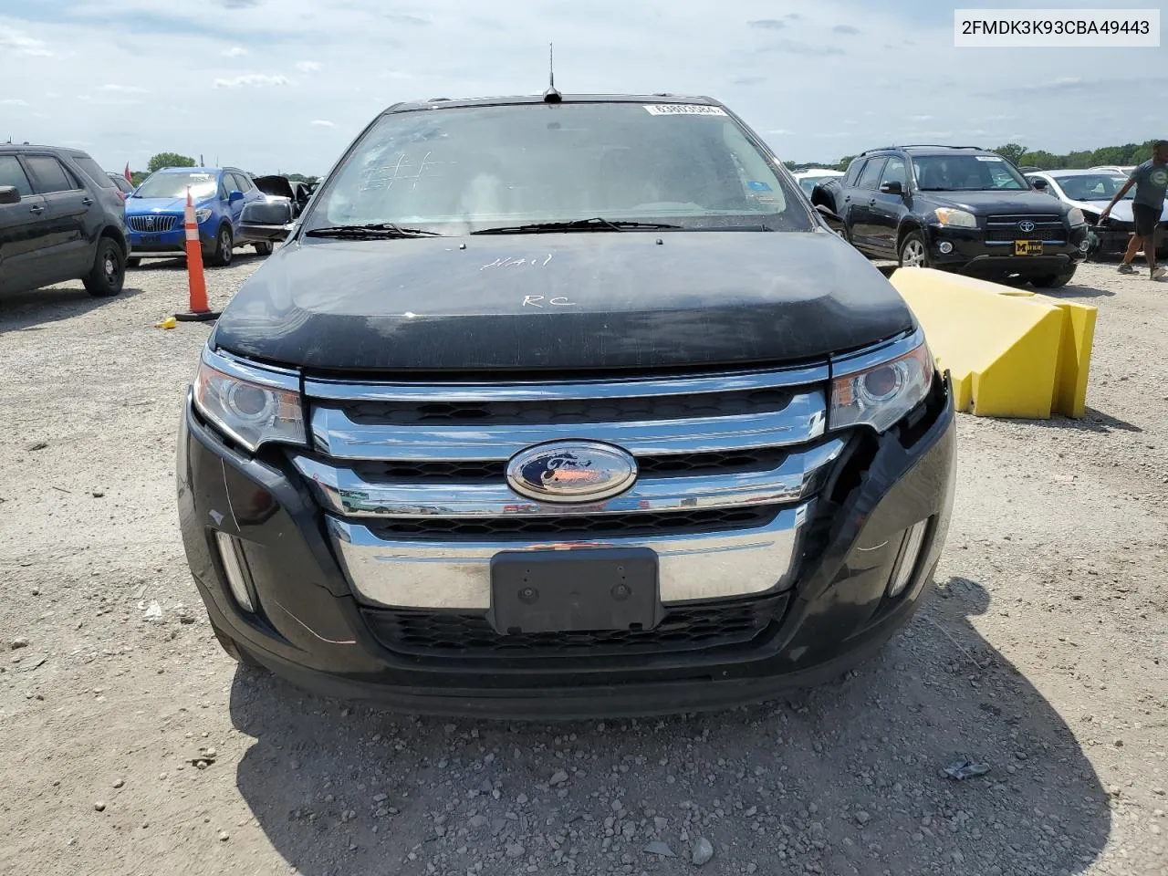 2012 Ford Edge Limited VIN: 2FMDK3K93CBA49443 Lot: 63803584