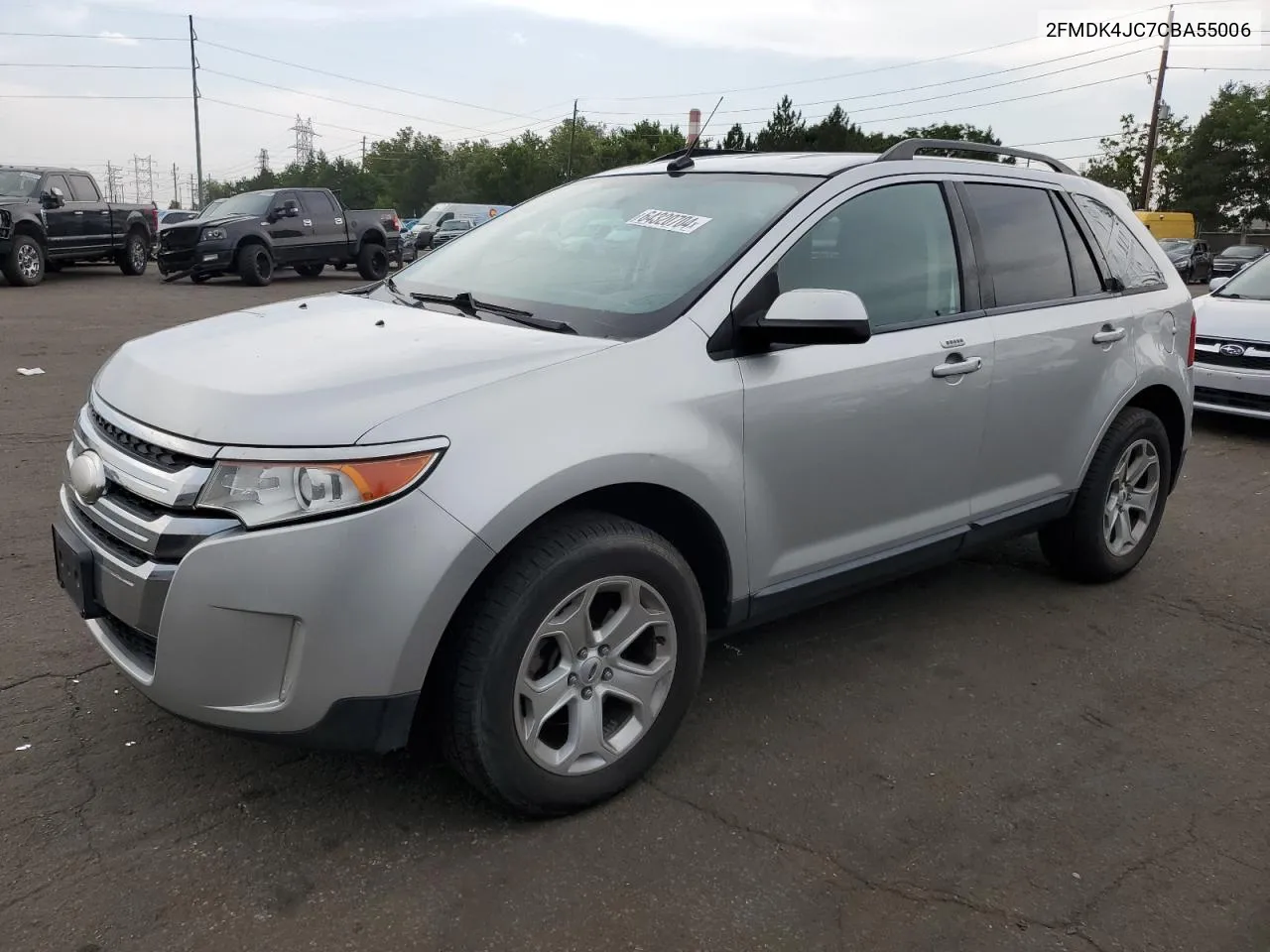 2012 Ford Edge Sel VIN: 2FMDK4JC7CBA55006 Lot: 64320704