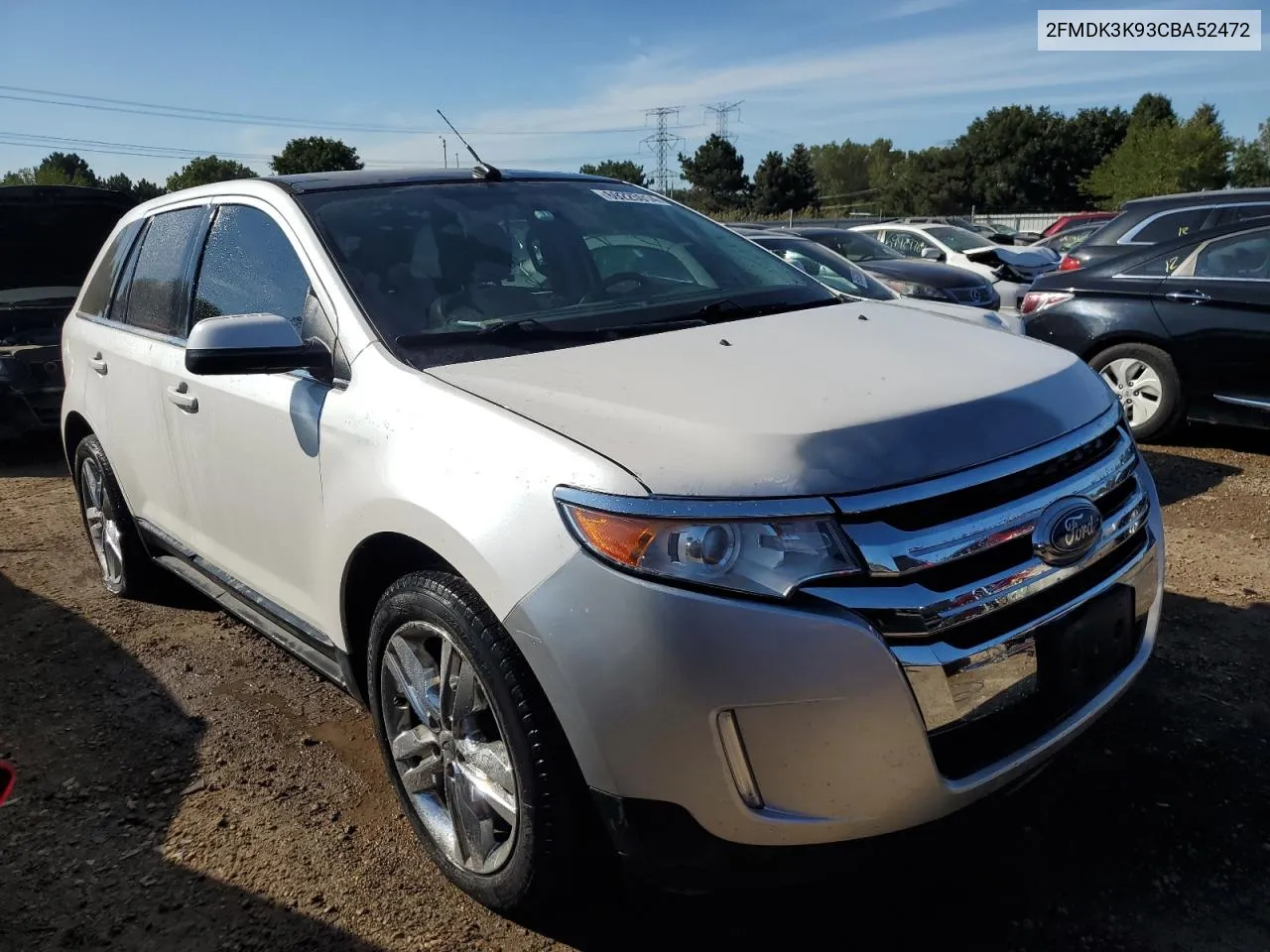 2012 Ford Edge Limited VIN: 2FMDK3K93CBA52472 Lot: 69225014