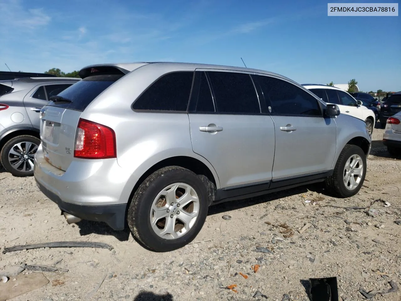 2012 Ford Edge Sel VIN: 2FMDK4JC3CBA78816 Lot: 69427104