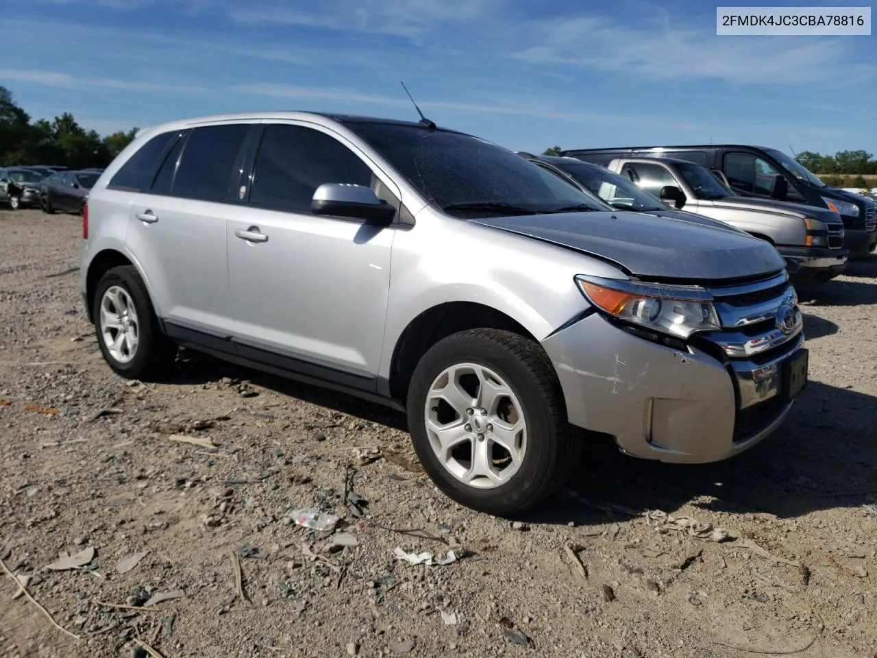 2012 Ford Edge Sel VIN: 2FMDK4JC3CBA78816 Lot: 69427104