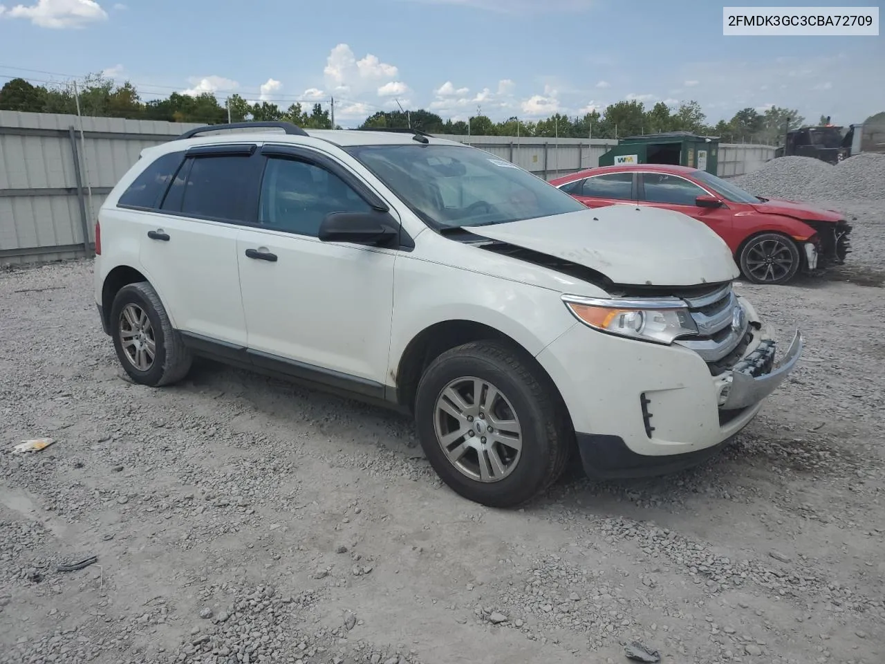 2012 Ford Edge Se VIN: 2FMDK3GC3CBA72709 Lot: 69664044