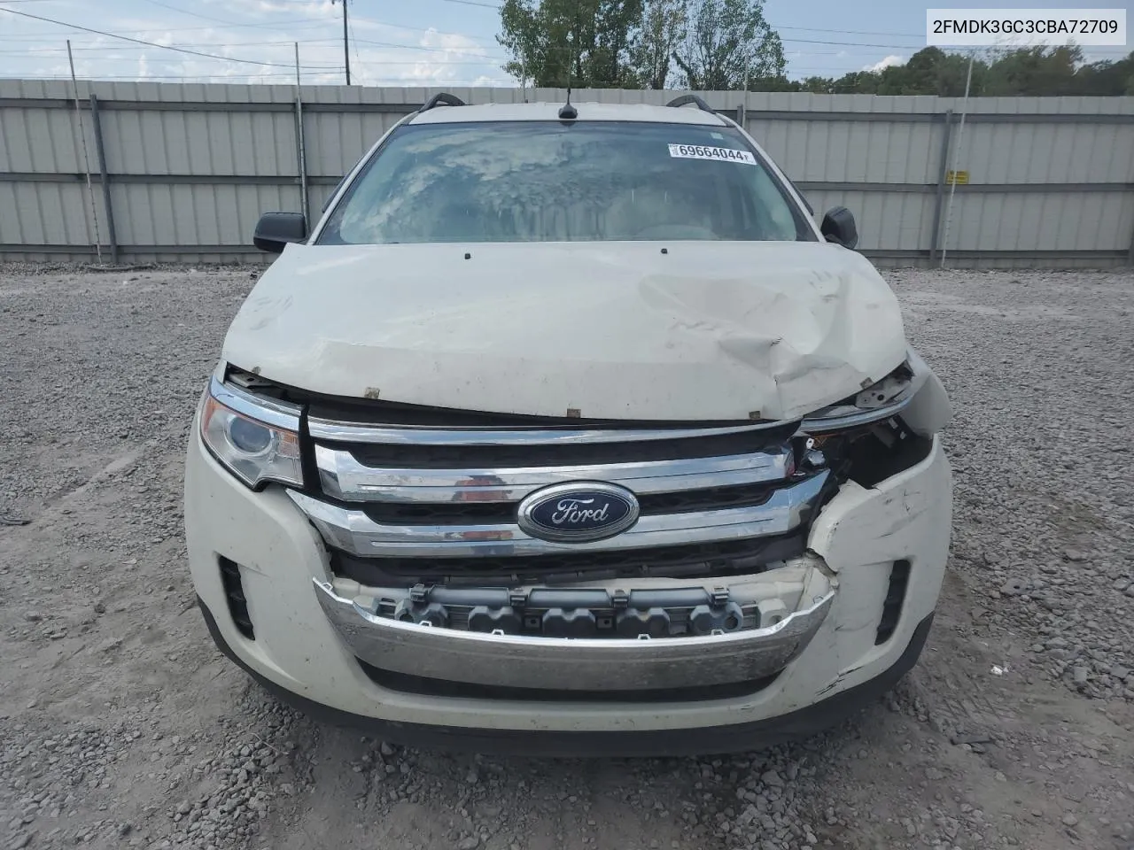 2FMDK3GC3CBA72709 2012 Ford Edge Se