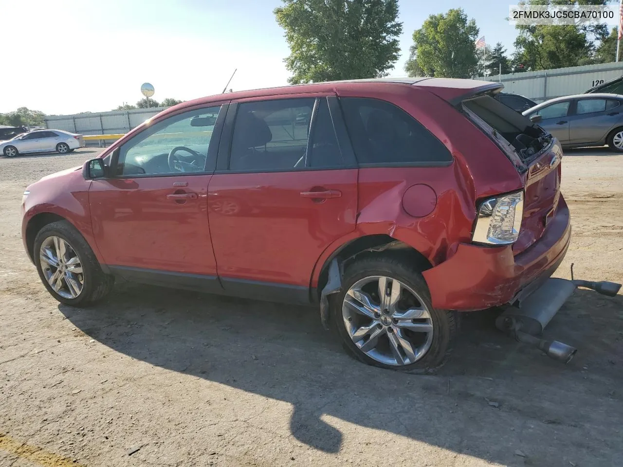 2012 Ford Edge Sel VIN: 2FMDK3JC5CBA70100 Lot: 70491474