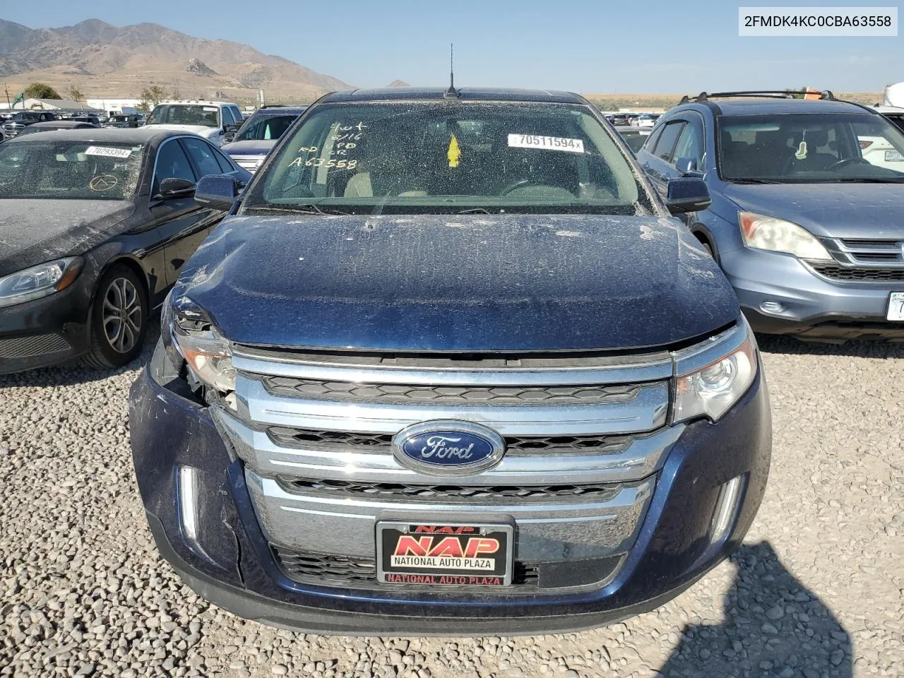 2012 Ford Edge Limited VIN: 2FMDK4KC0CBA63558 Lot: 70511594