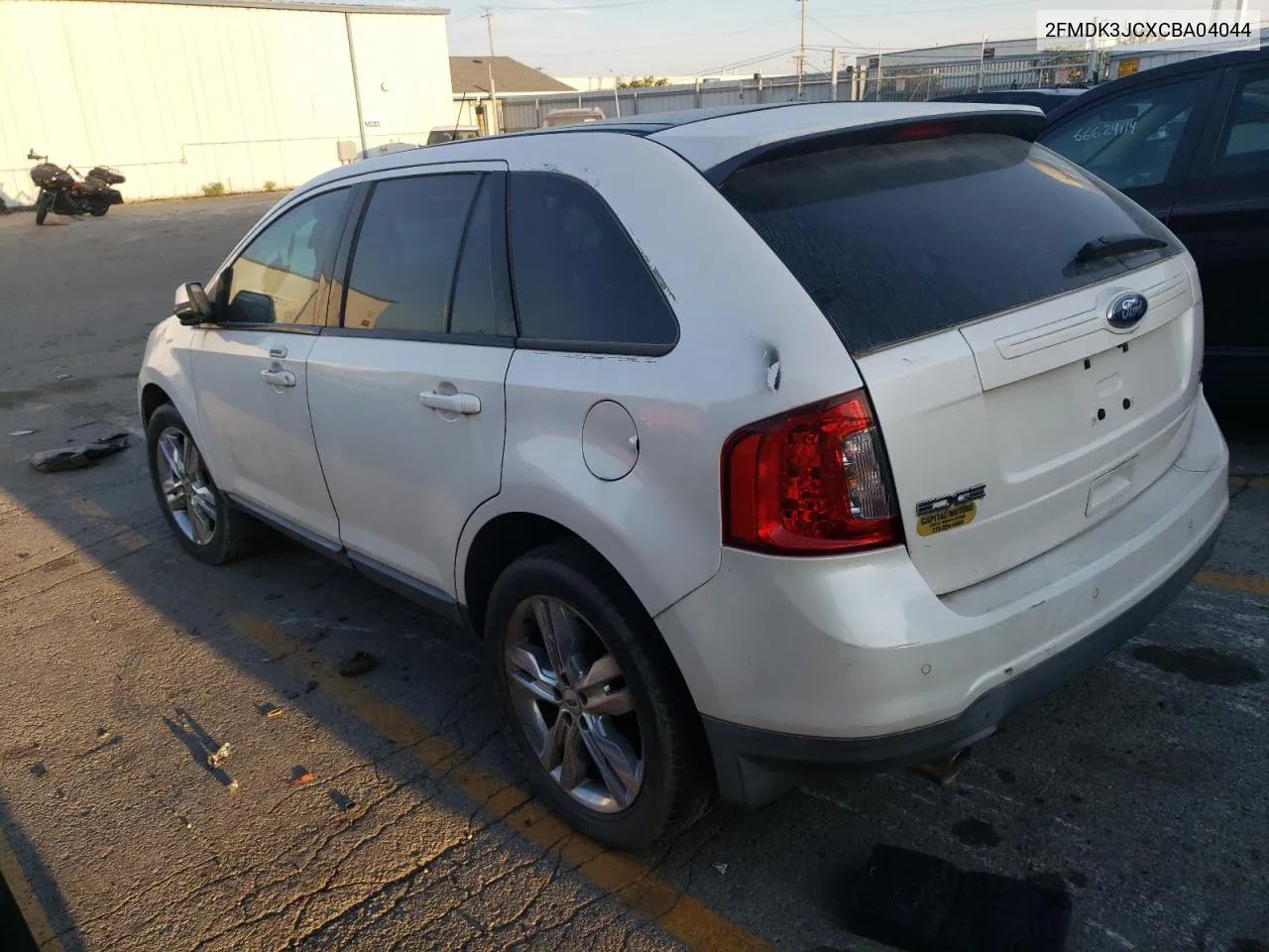 2012 Ford Edge Sel VIN: 2FMDK3JCXCBA04044 Lot: 70540344