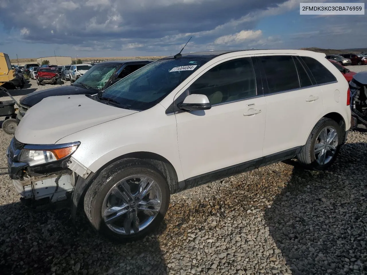 2012 Ford Edge Limited VIN: 2FMDK3KC3CBA76959 Lot: 71004064