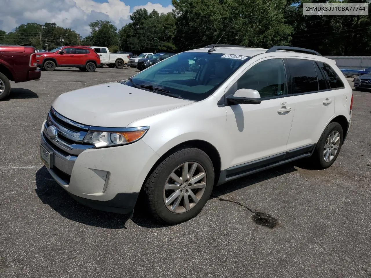 2012 Ford Edge Sel VIN: 2FMDK3J91CBA77744 Lot: 71550824