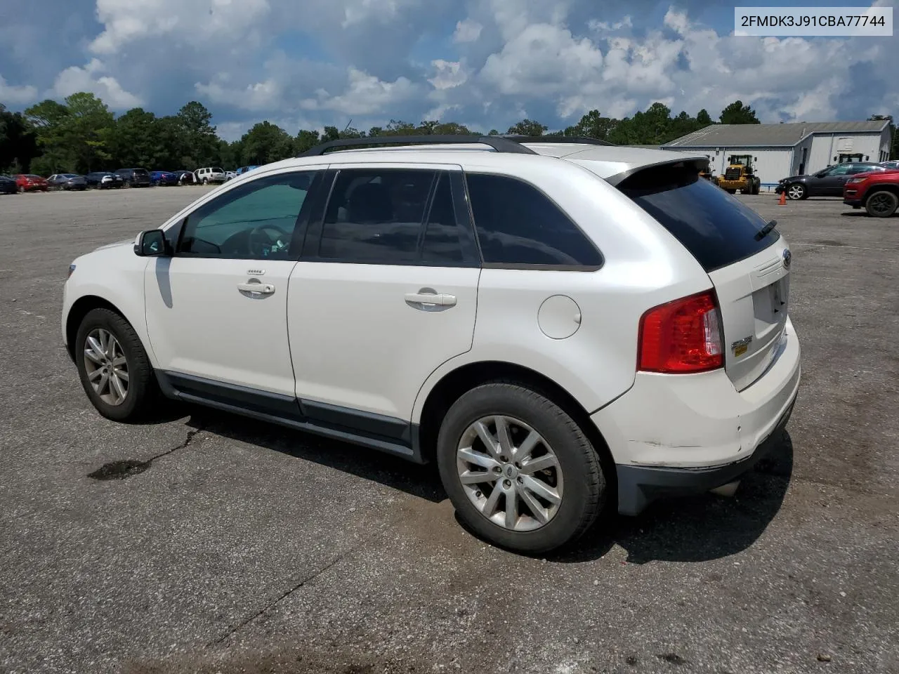 2012 Ford Edge Sel VIN: 2FMDK3J91CBA77744 Lot: 71550824