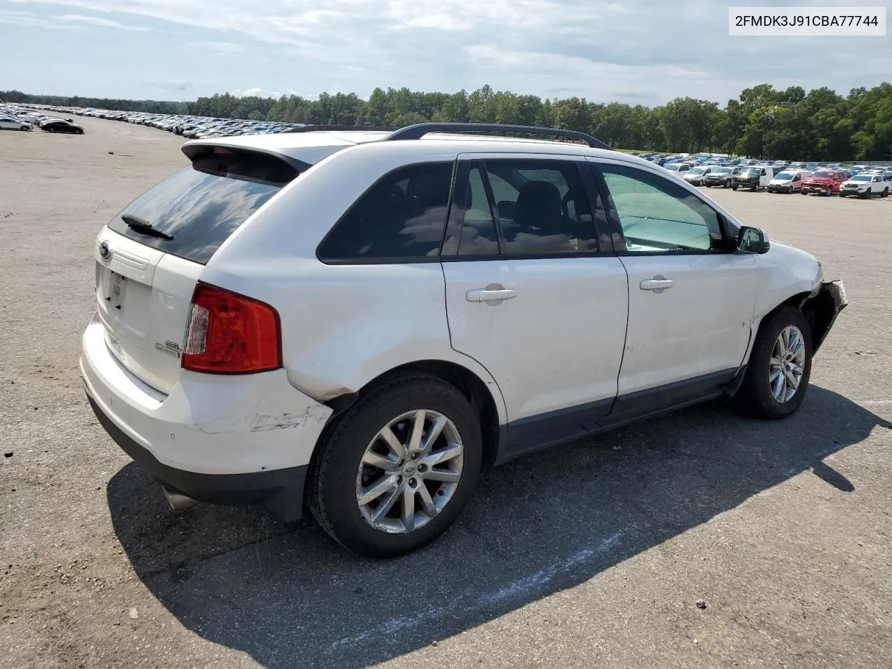 2012 Ford Edge Sel VIN: 2FMDK3J91CBA77744 Lot: 71550824