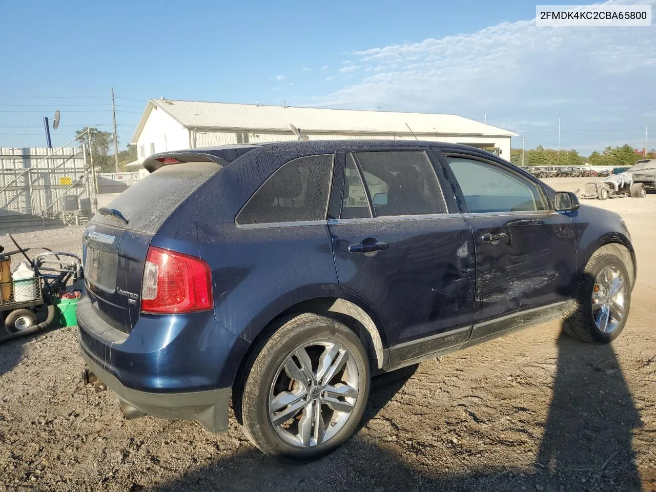 2012 Ford Edge Limited VIN: 2FMDK4KC2CBA65800 Lot: 71661004