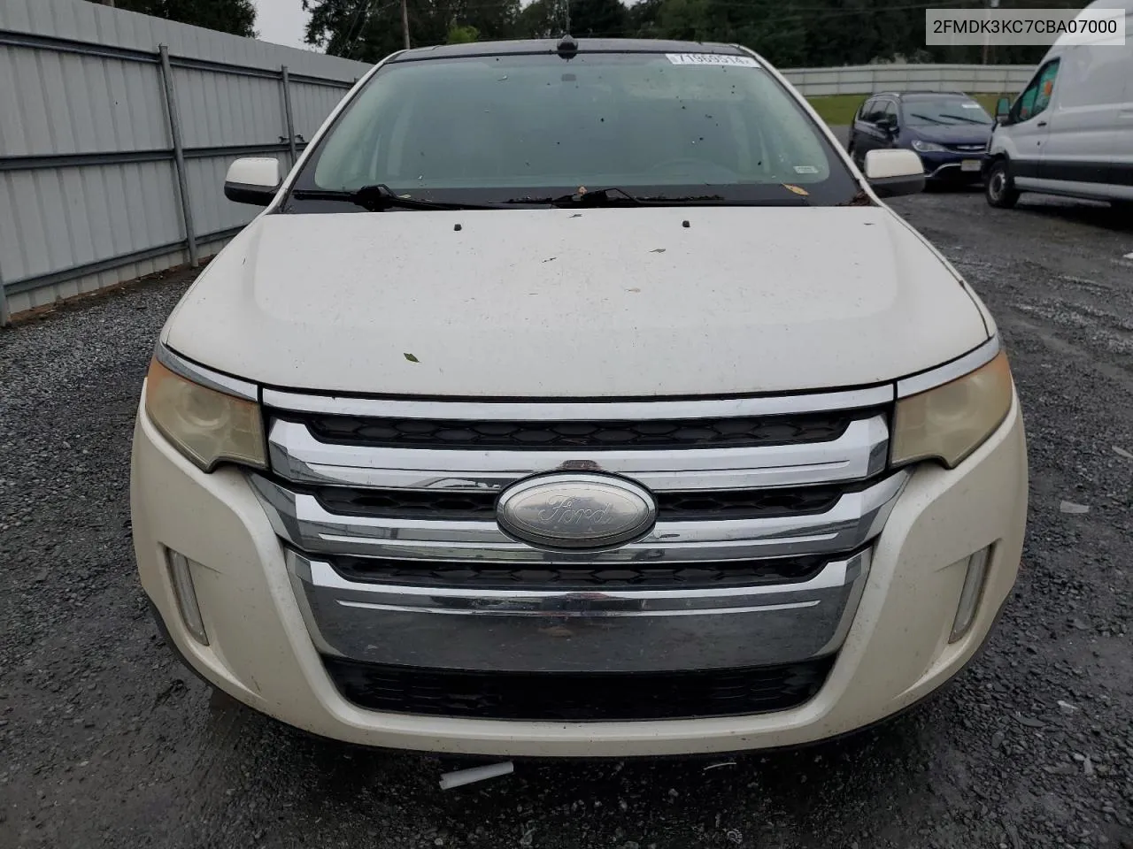 2012 Ford Edge Limited VIN: 2FMDK3KC7CBA07000 Lot: 71969514