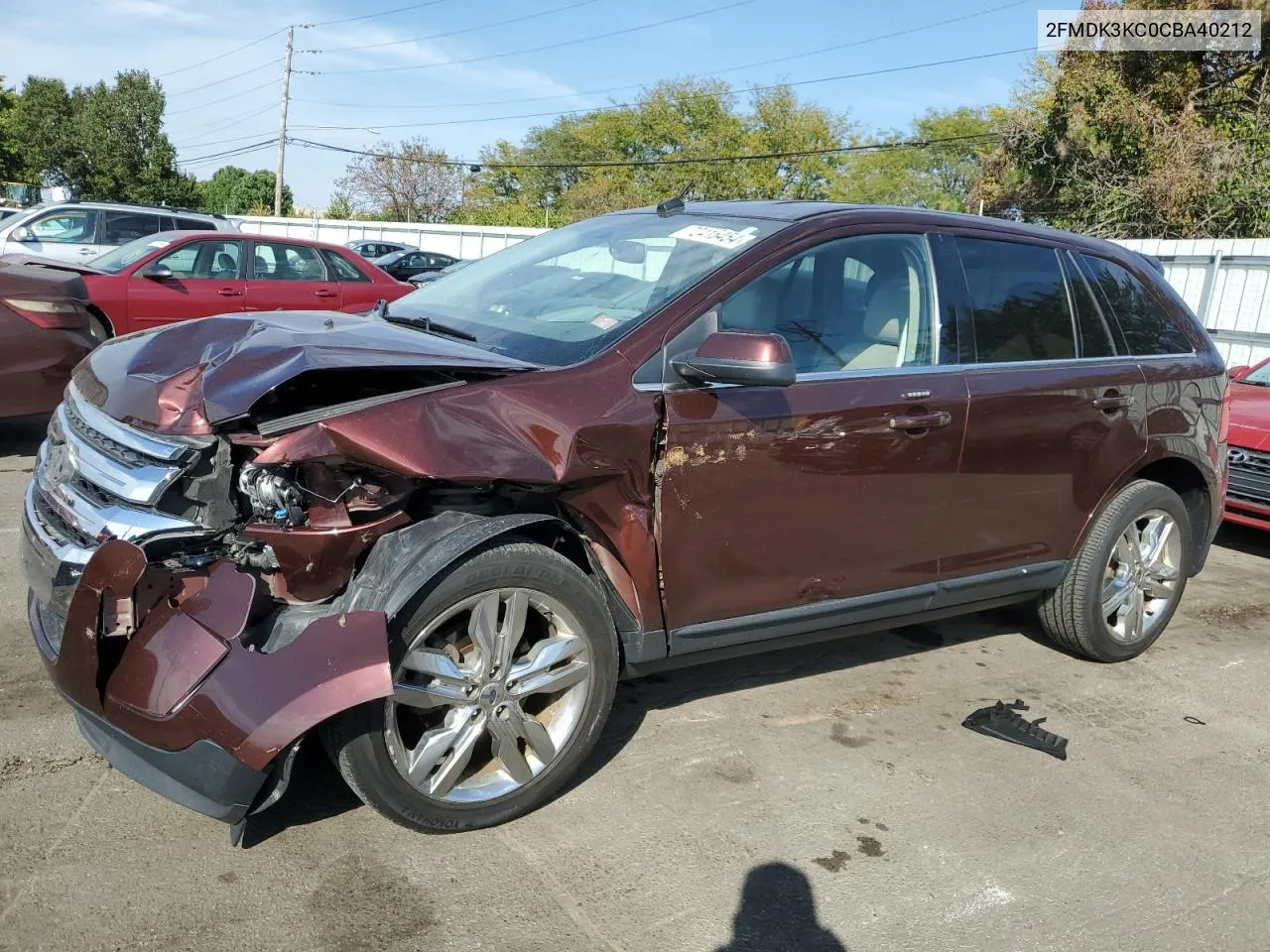 2012 Ford Edge Limited VIN: 2FMDK3KC0CBA40212 Lot: 72415454