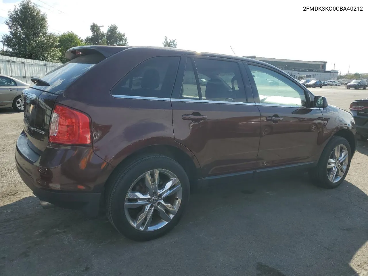 2012 Ford Edge Limited VIN: 2FMDK3KC0CBA40212 Lot: 72415454