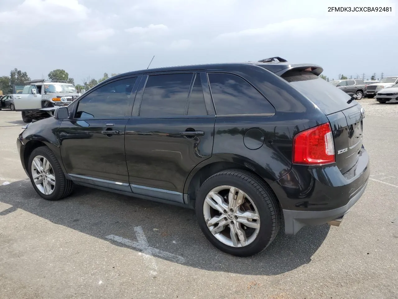 2012 Ford Edge Sel VIN: 2FMDK3JCXCBA92481 Lot: 72582844