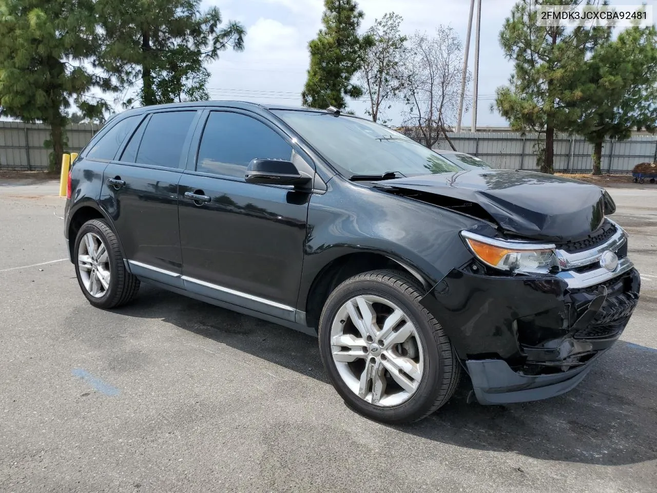 2012 Ford Edge Sel VIN: 2FMDK3JCXCBA92481 Lot: 72582844