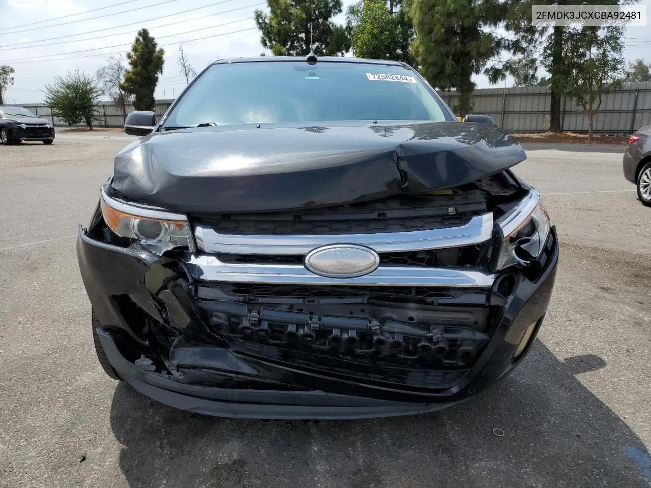 2012 Ford Edge Sel VIN: 2FMDK3JCXCBA92481 Lot: 72582844