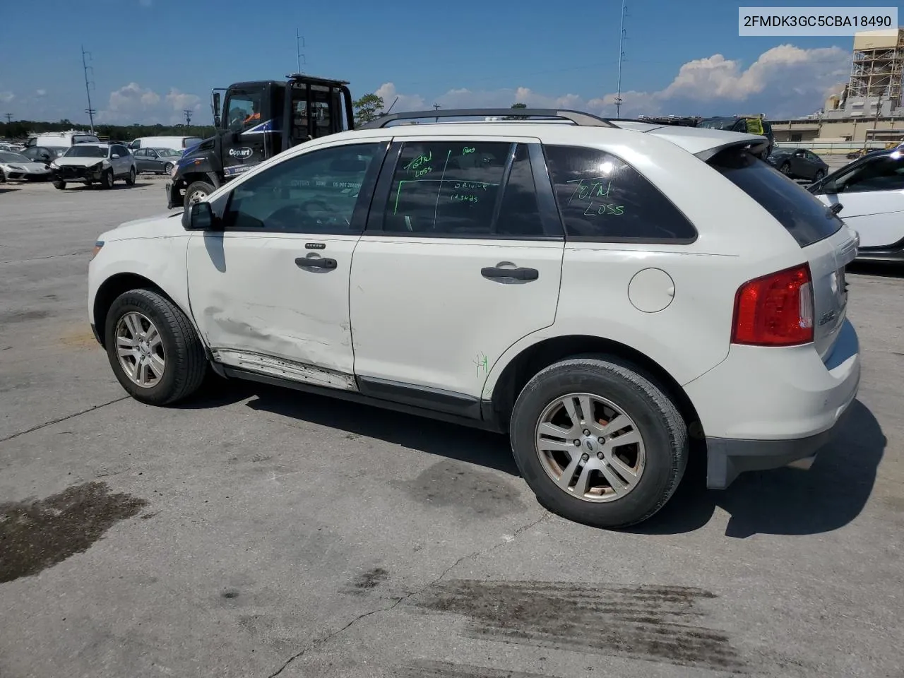 2012 Ford Edge Se VIN: 2FMDK3GC5CBA18490 Lot: 73135614