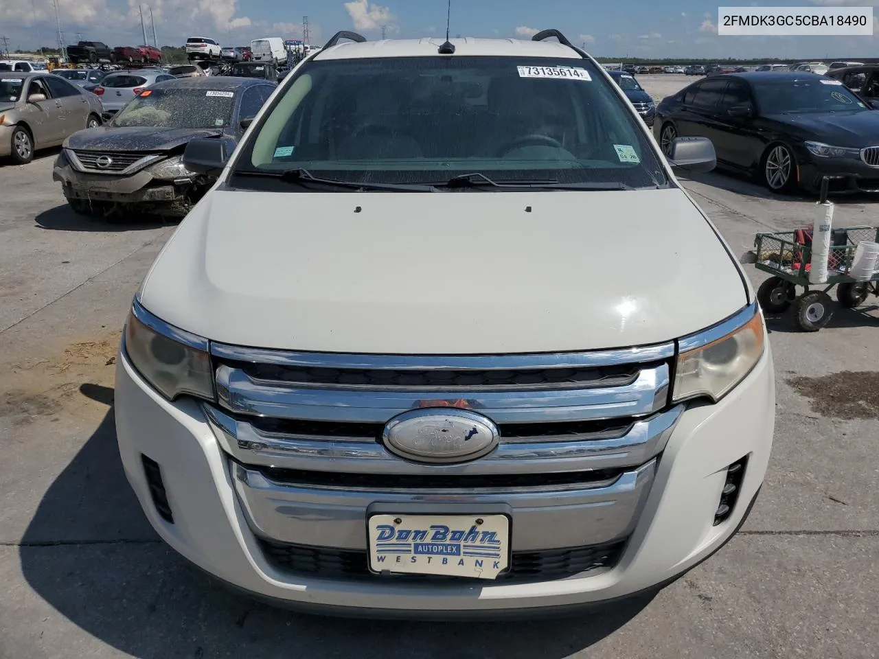 2012 Ford Edge Se VIN: 2FMDK3GC5CBA18490 Lot: 73135614