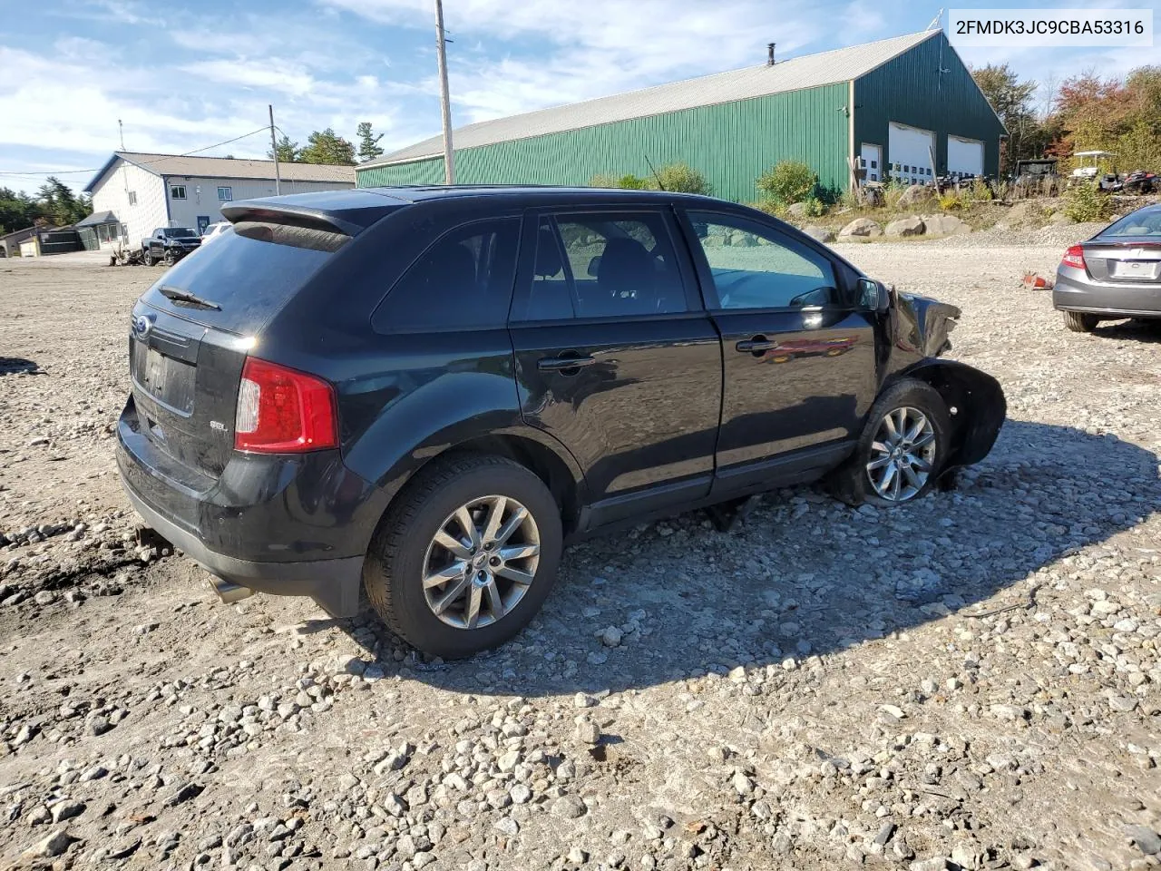 2012 Ford Edge Sel VIN: 2FMDK3JC9CBA53316 Lot: 73390924