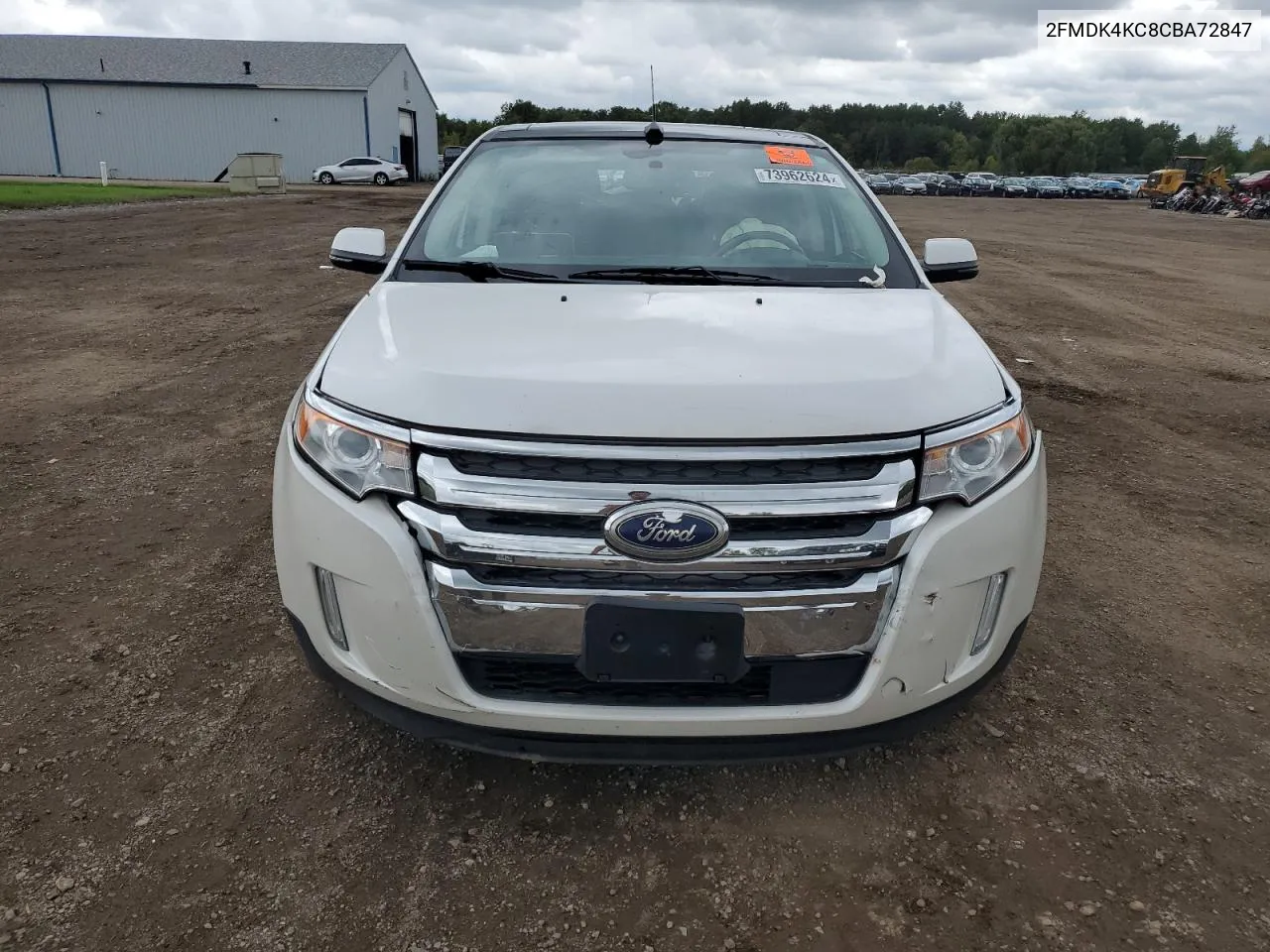 2012 Ford Edge Limited VIN: 2FMDK4KC8CBA72847 Lot: 73962624