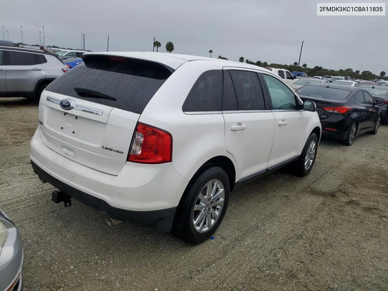 2012 Ford Edge Limited VIN: 2FMDK3KC1CBA11835 Lot: 75008144