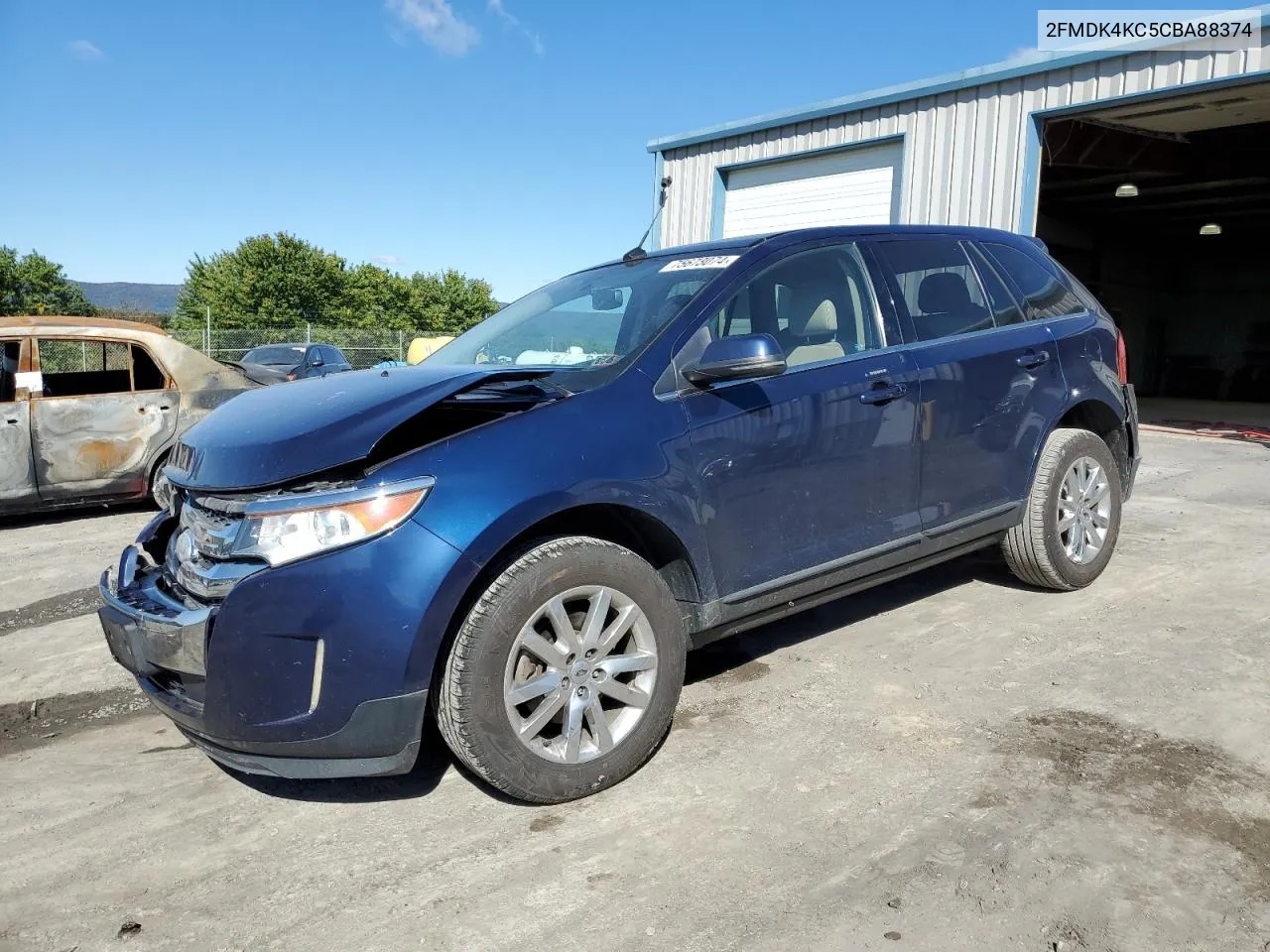 2012 Ford Edge Limited VIN: 2FMDK4KC5CBA88374 Lot: 75673074